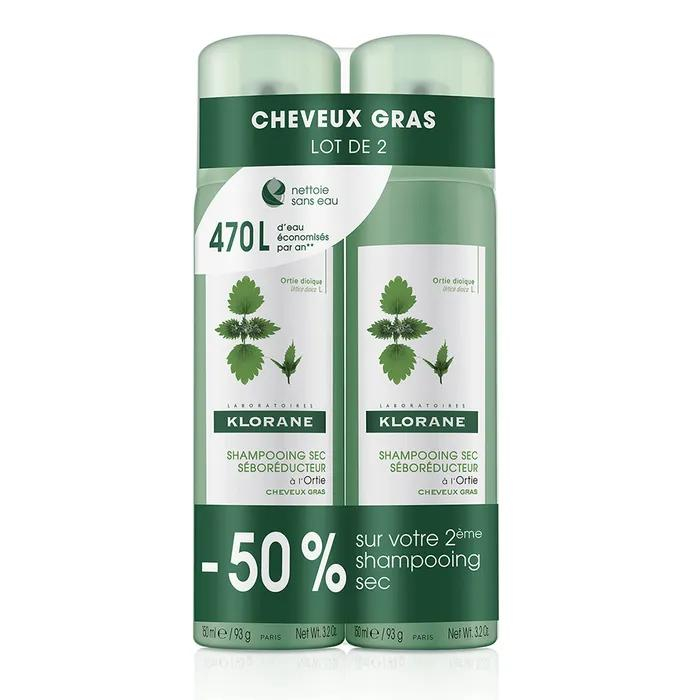 Shampoing Sec À L'Ortie - 150 ml, 2 Pièces