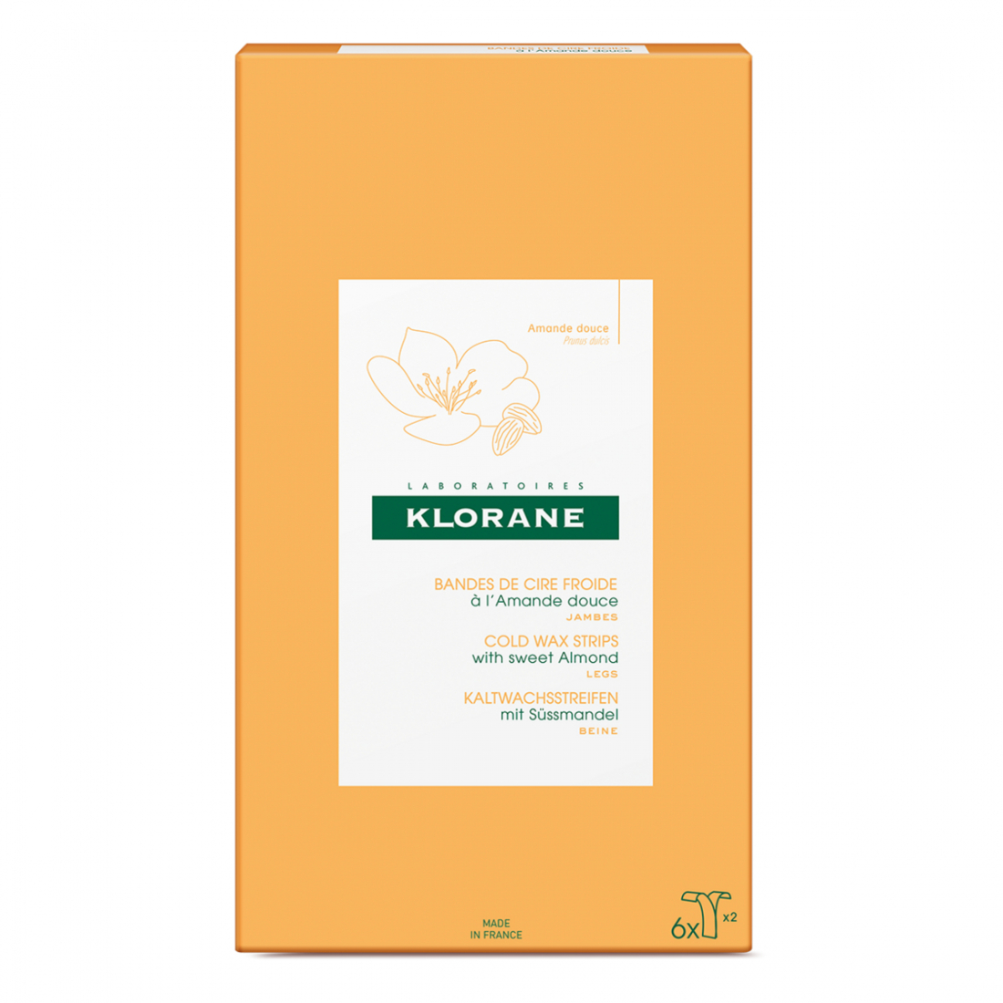 Bandes de Cire Froide à L'Amande Douce - 6 Pièces