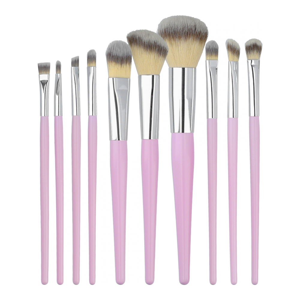 Set de pinceaux de maquillage - 10 Pièces
