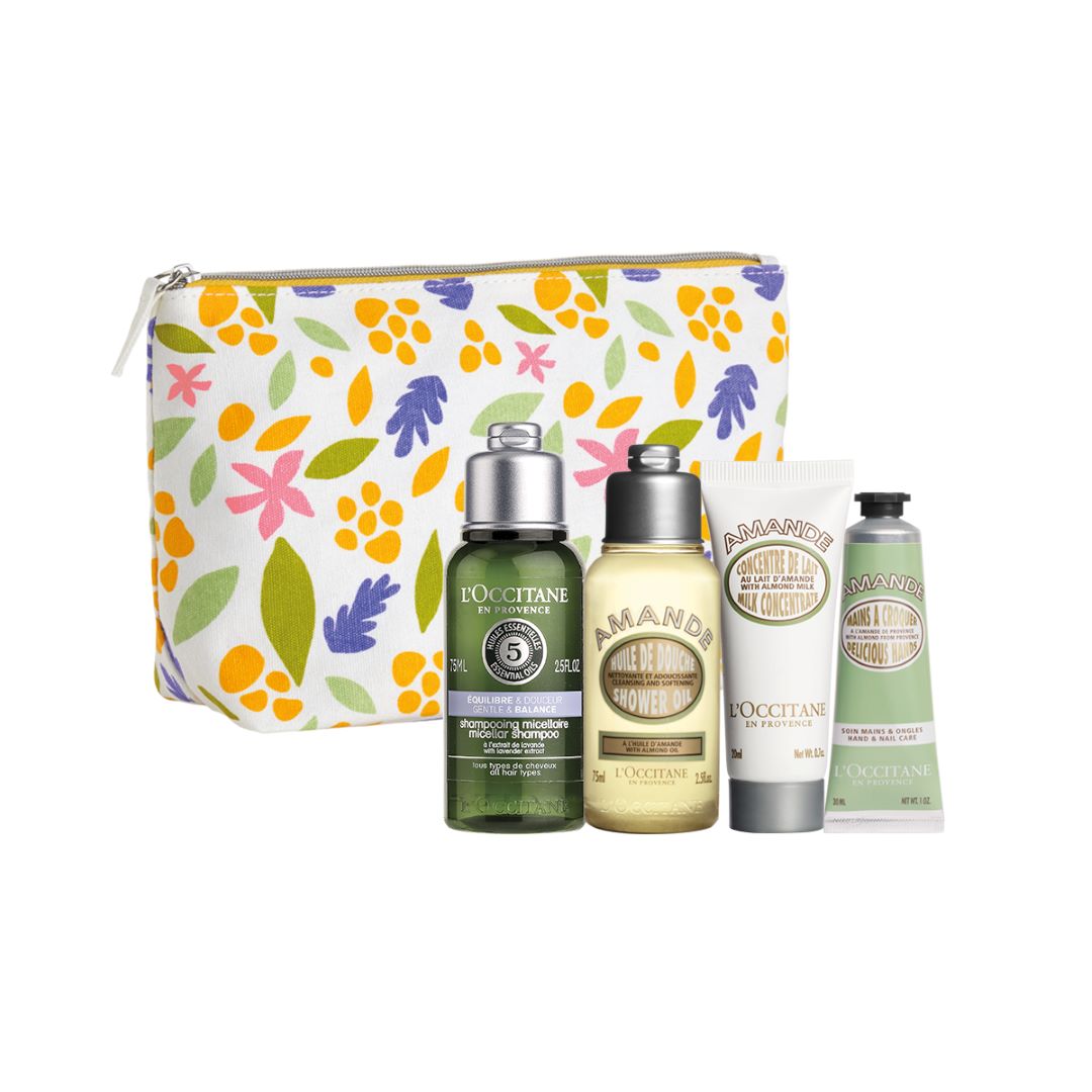 'Summer Almond' Shower Set - 4 Pieces