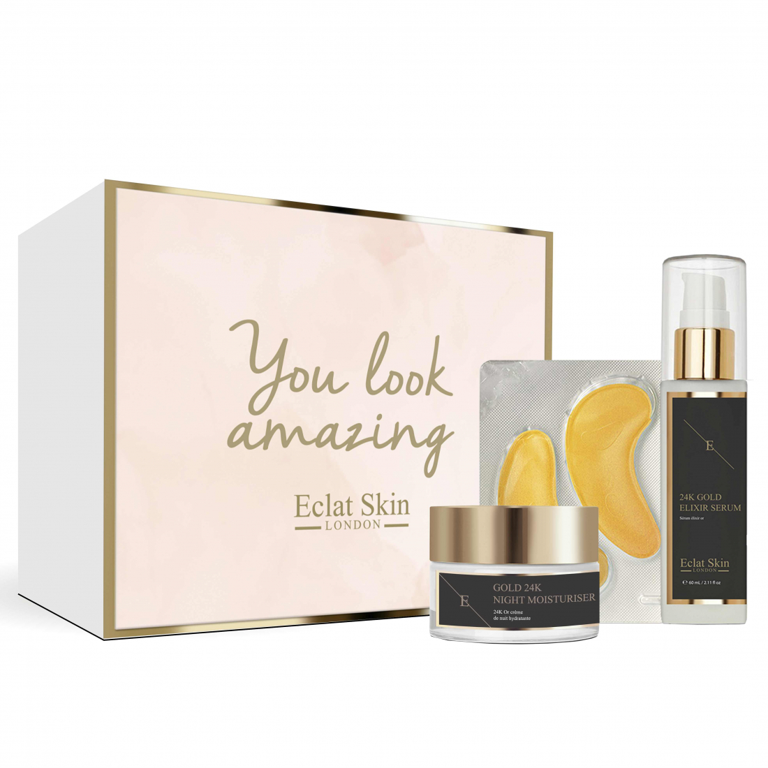 Coffret de soins de la peau '24K Gold Anti-Wrinkle Retinol' - 3 Pièces