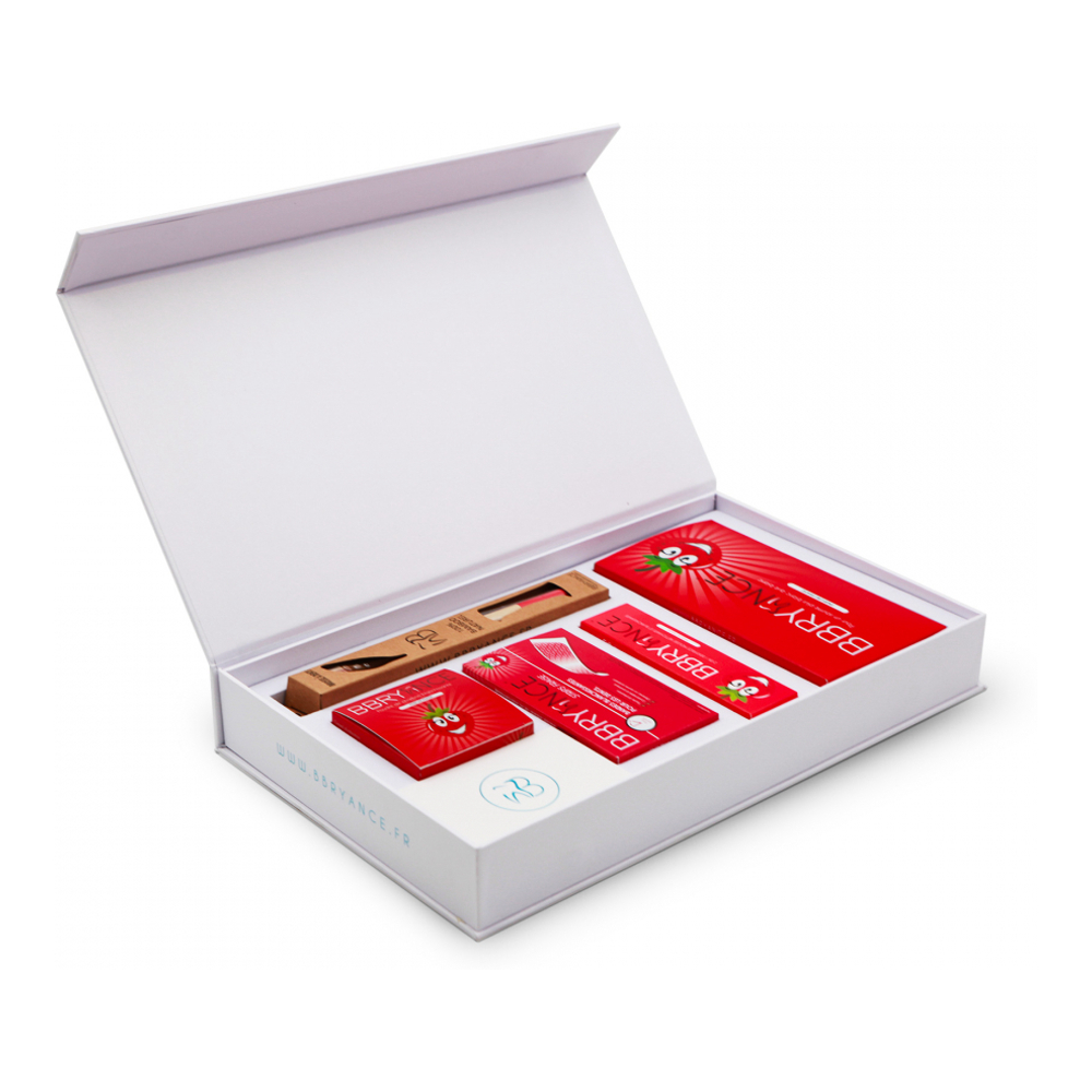 'Deluxe' Dental Care Set - Strawberry 5 Pieces