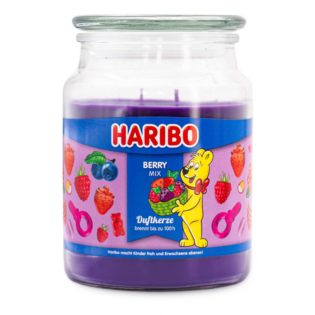 Bougie 2 mèches 'Haribo Berry Mix' - 510 g