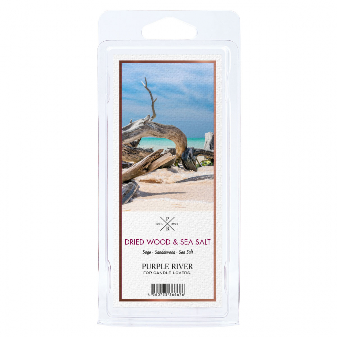 'Dried Wood & Sea Salt' Scented Wax - 50 g