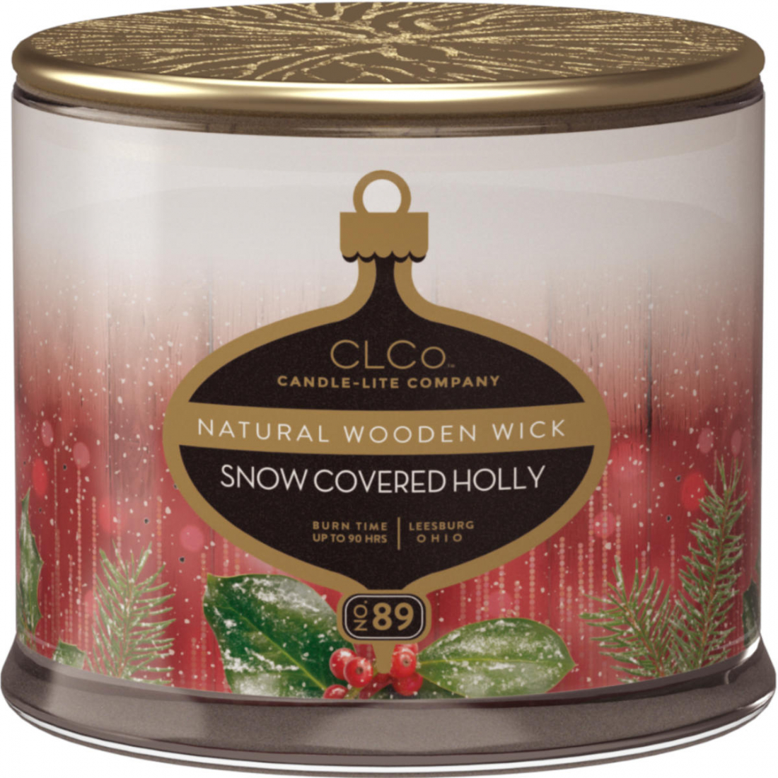 'Snow Covered Holly' Scented Candle - 396 g