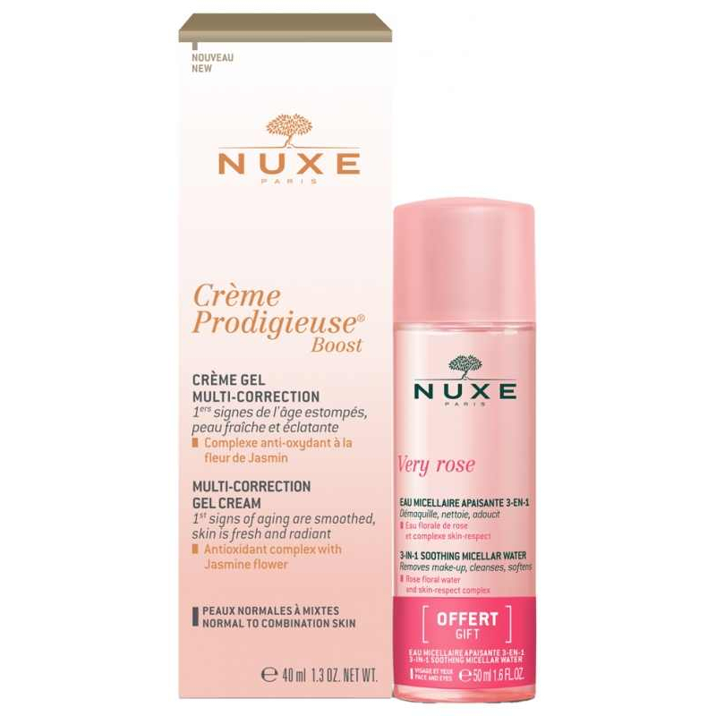 Crème Prodigieuse Boost + Very Rose Eau Micellaire - 2 Pièces