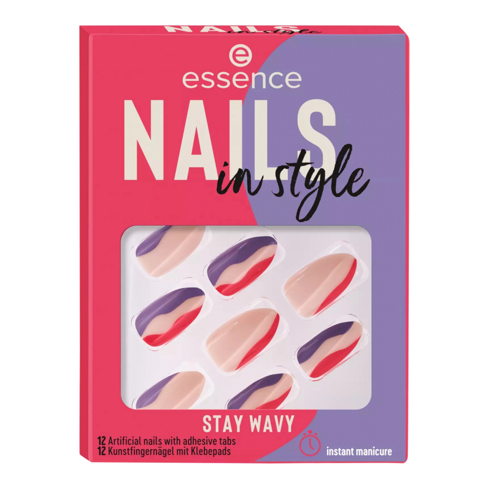 'Nails In Style' Fake Nails - 13 Stay Wavy 12 Pieces