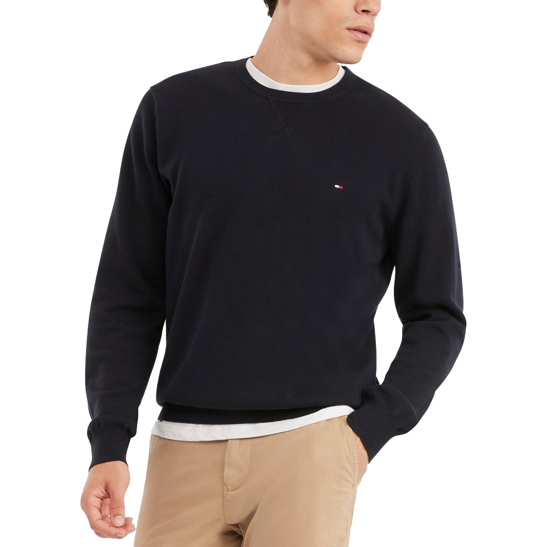 Pull 'Essential Solid Crew Neck' pour Hommes