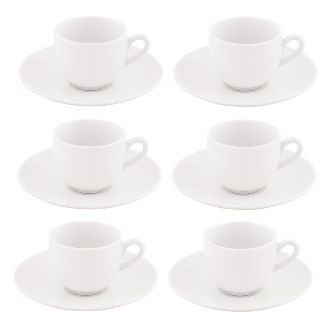 'Ala' Kaffeetasse & Untertasse Set - 6 Stücke