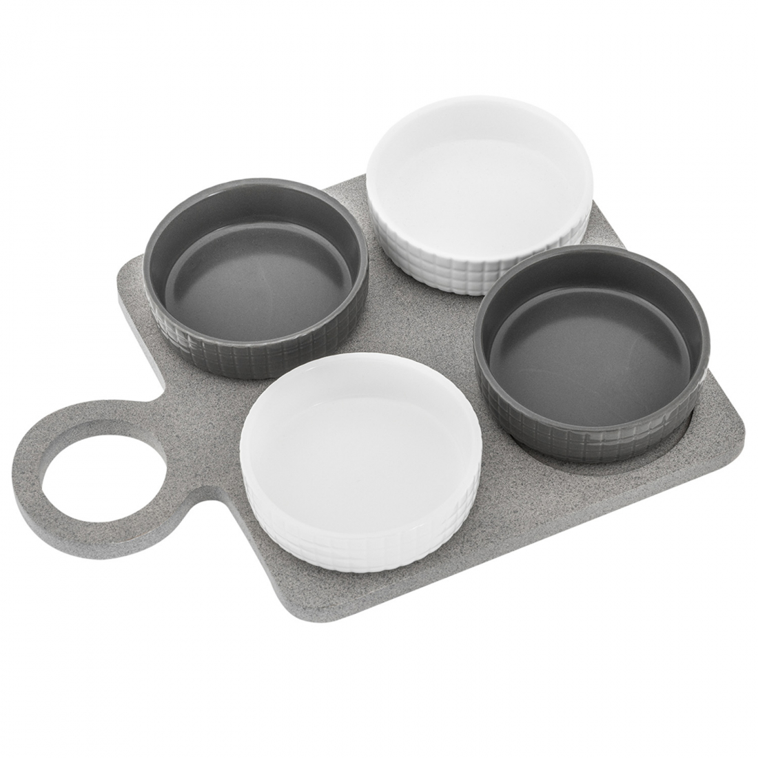 'Yin&Yang Square' Bowl Set - 4 Pieces