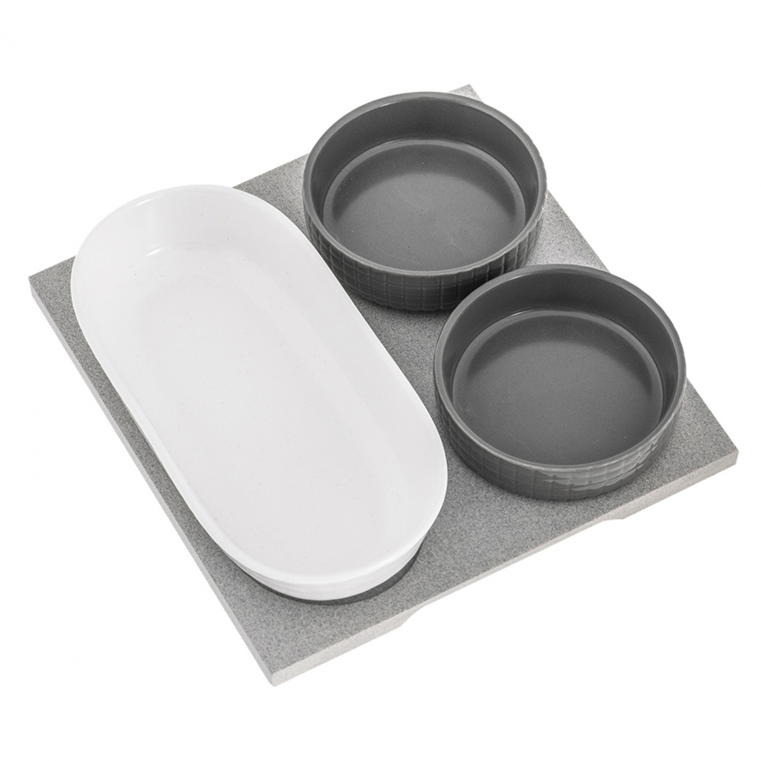 Plat d'Apéritif 'Yin&Yang' - 21 x 21 cm