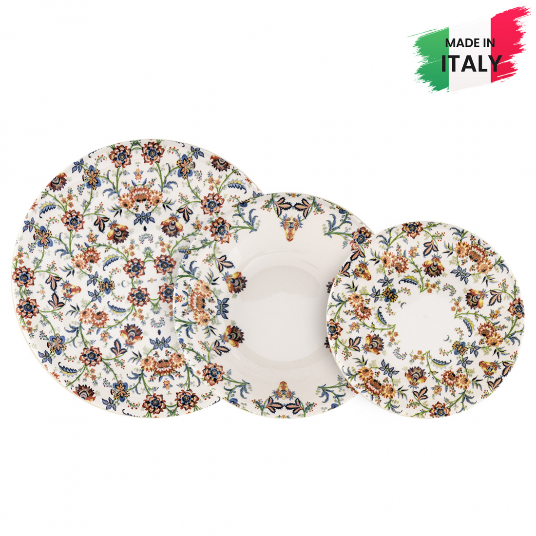 'Cannes' Plate Set - 18 Pieces