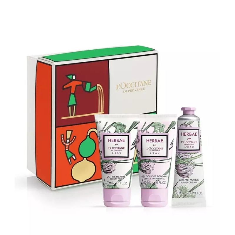 'Herbae L'Eau' Body Care Set - 3 Pieces