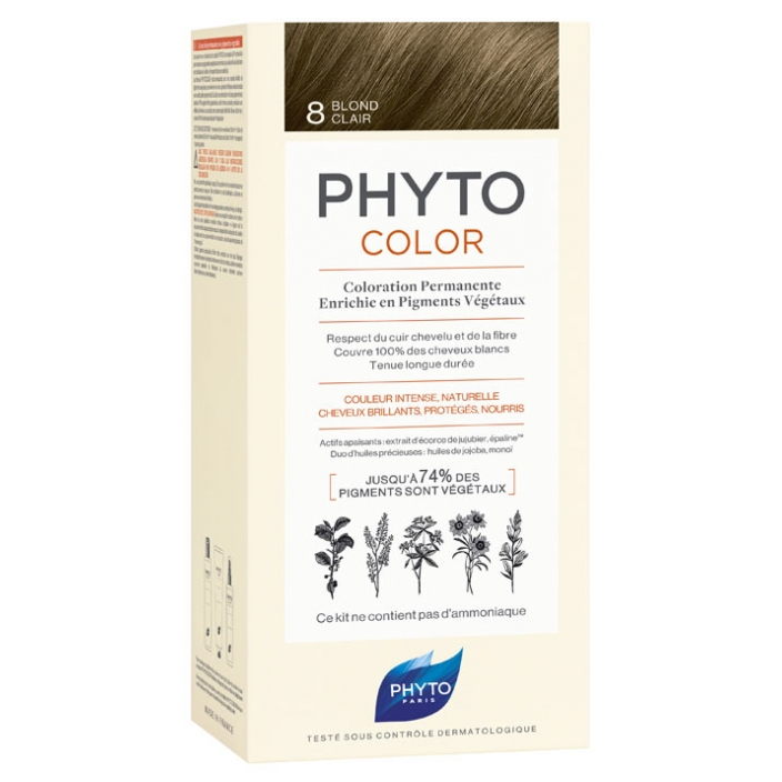 Couleur permanente 'Phytocolor' - 8 Light Blonde