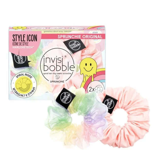 Set de Élastique pour cheveux 'Invisibobble Sprunchie' - Retro Dreamin 2 Pièces