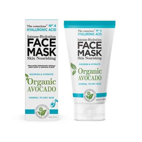 Hyaluronic Acid Intense-Hydration Organic Avocado' Face Mask - 50 ml