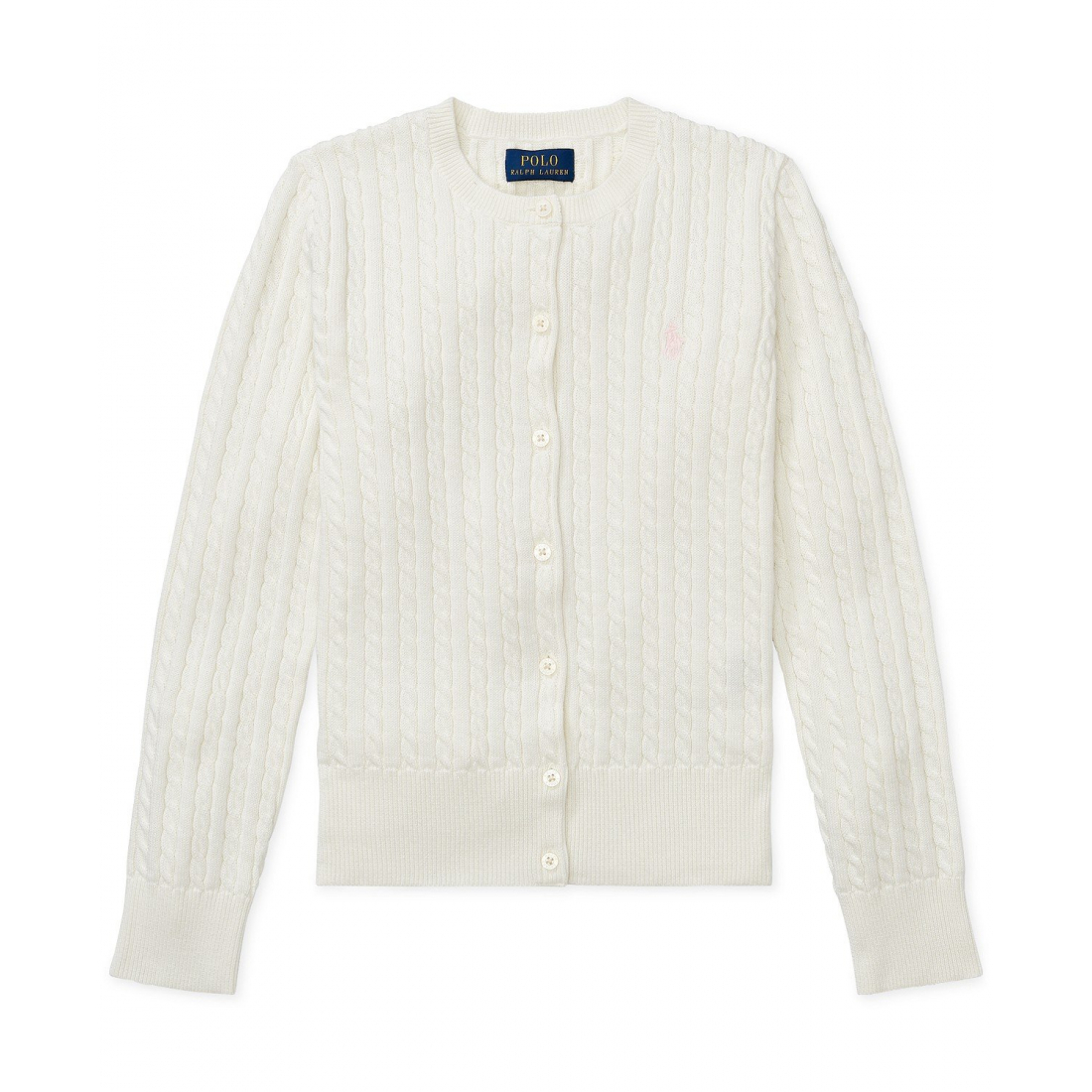 'Cable-Knit Cotton Cardigan' pour Grandes filles