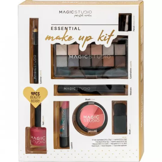 Set de maquillage 'Essential' - 8 Pièces