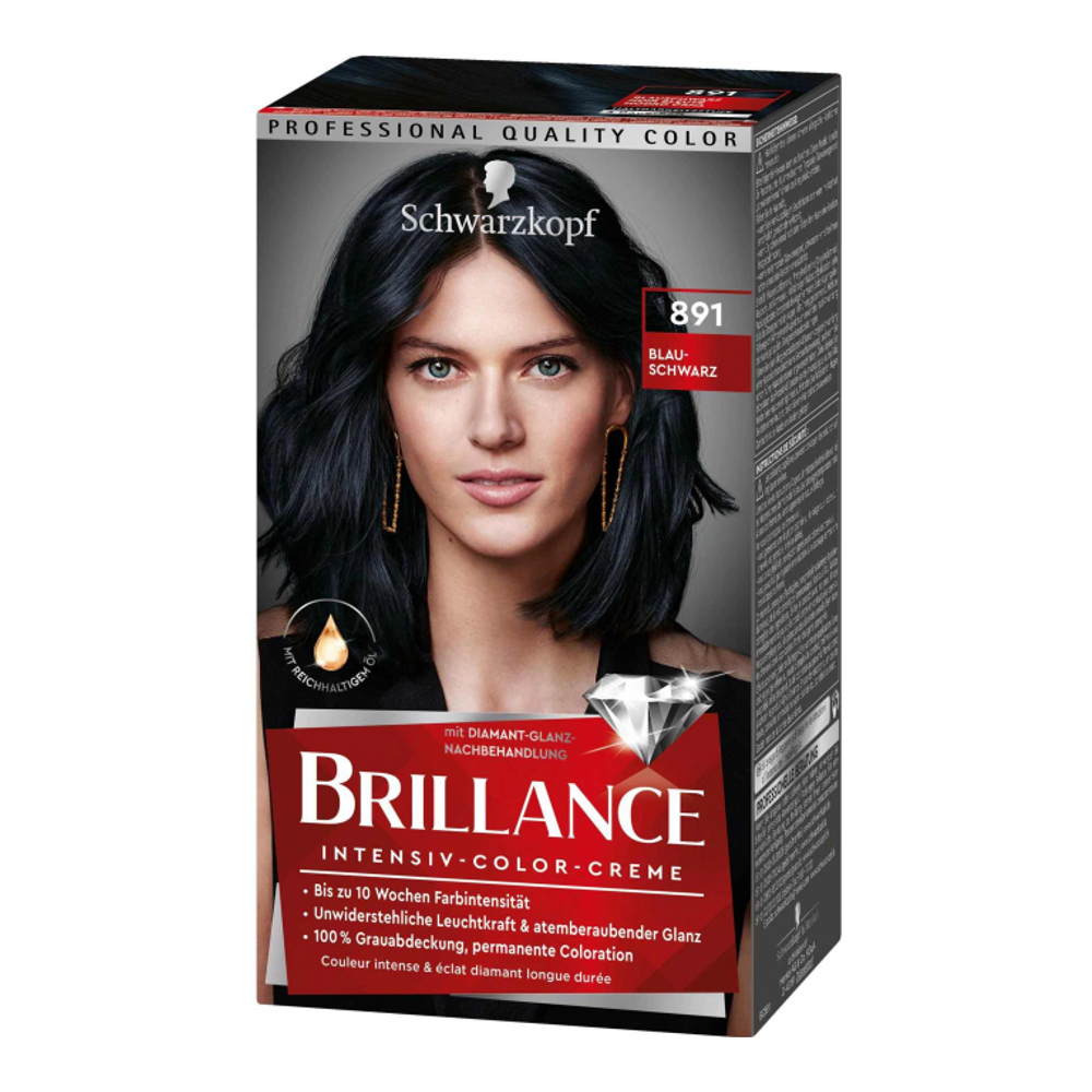 'Brillance' Creme zur Haarfärbung - 891 Blue Black