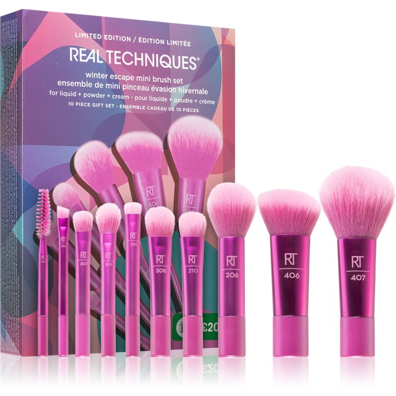 Set de pinceaux de maquillage 'Winter Escape Mini' - 10 Pièces