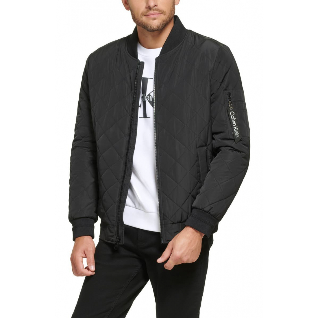 Men's 'Quilted' Bomber Jacket