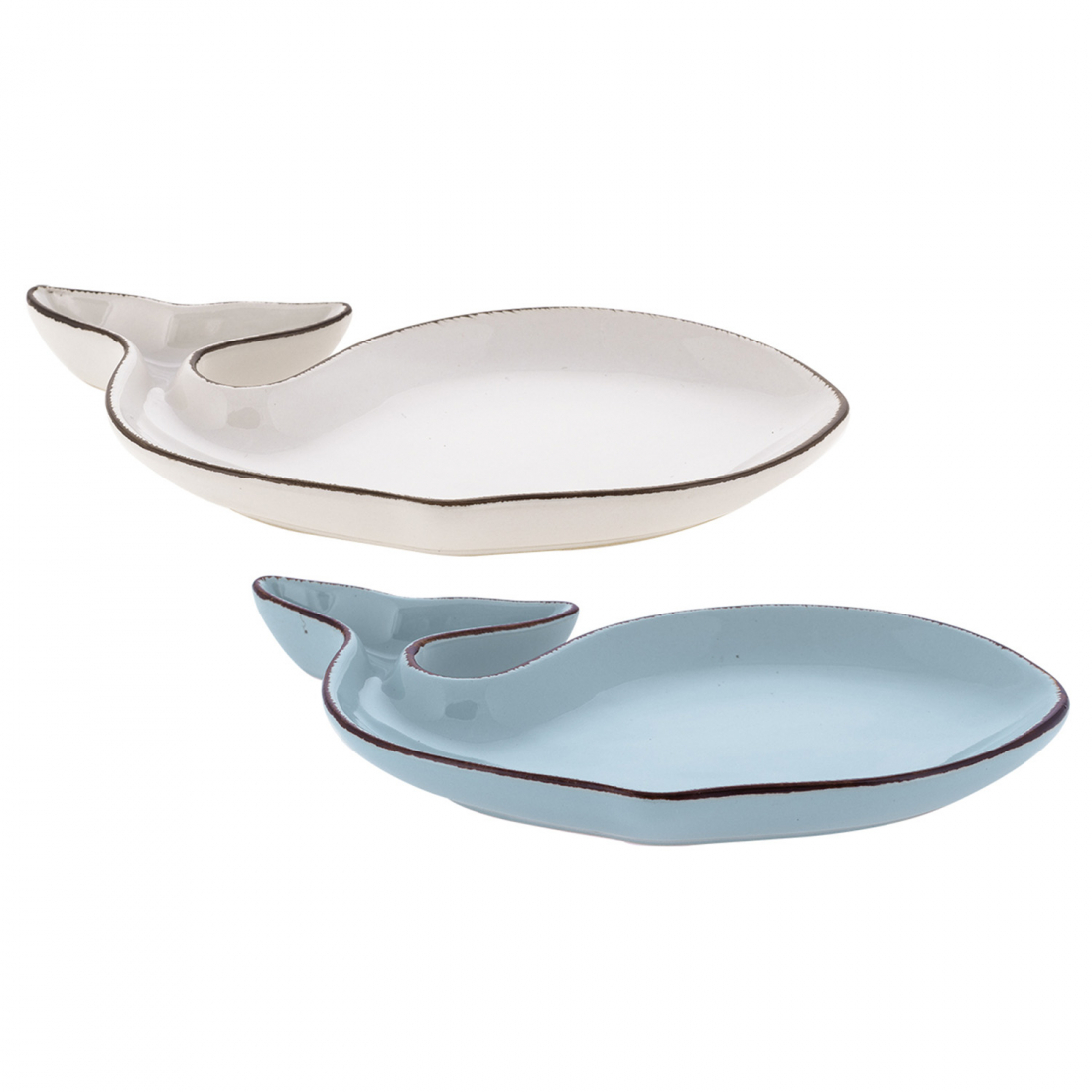 'Indaco Whales' Sculpture - 19 x 11.5 cm - 2 Pieces