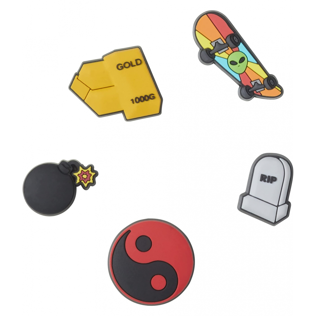 Charm 'Jibbitz' pour Hommes - 5 Pièces