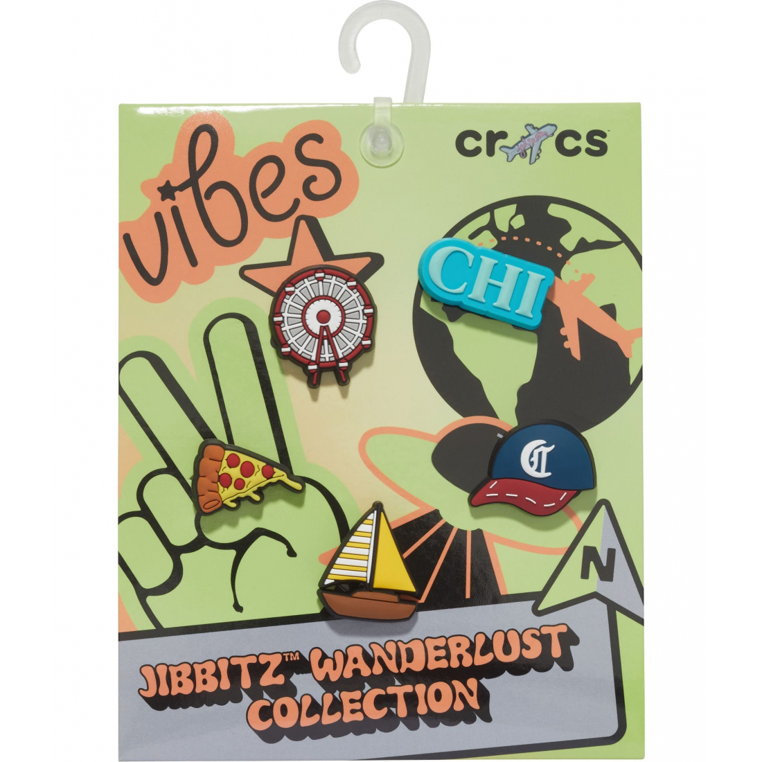 Charm 'Jibbitz' pour Hommes - 5 Pièces