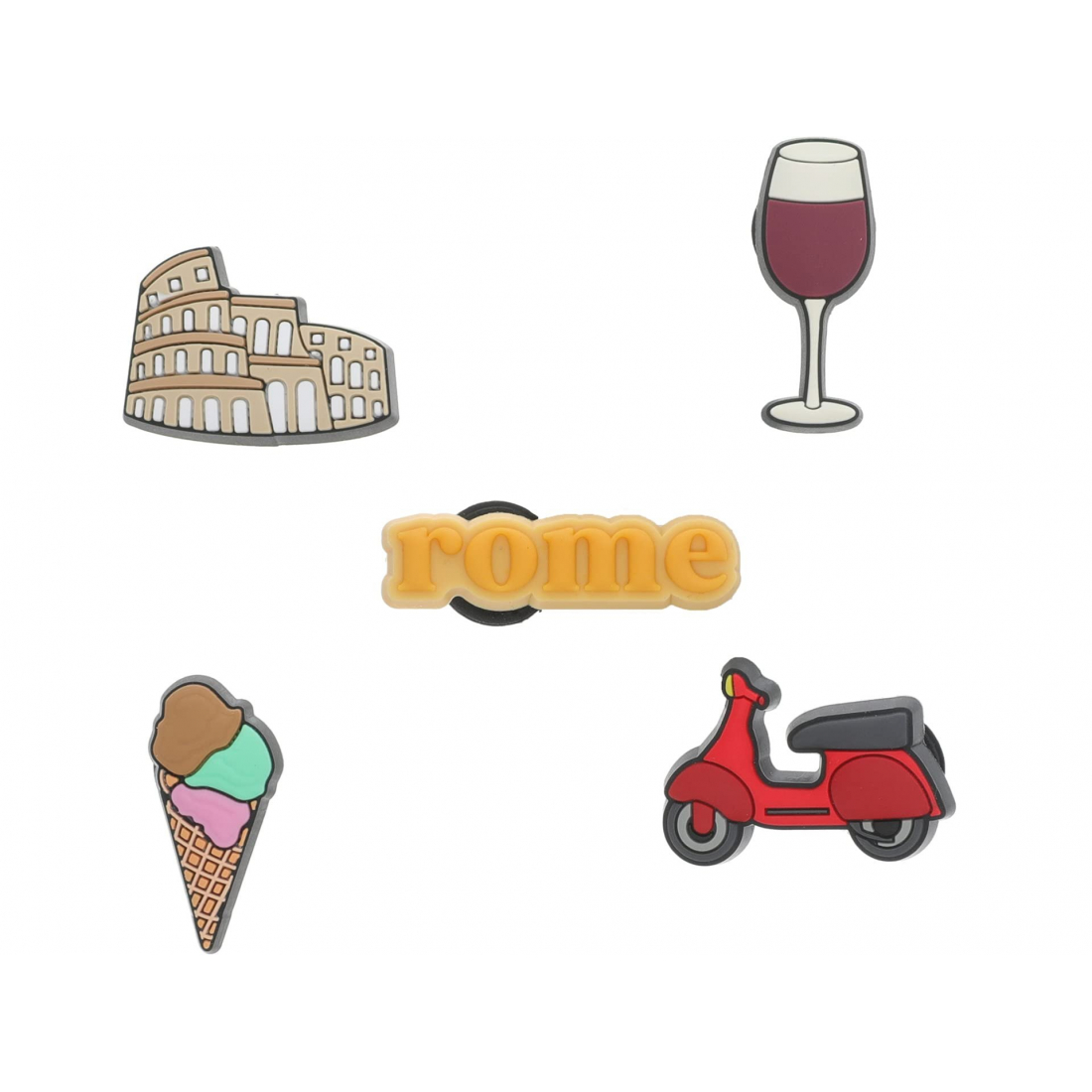 Charm 'Jibbitz' pour Hommes - 5 Pièces