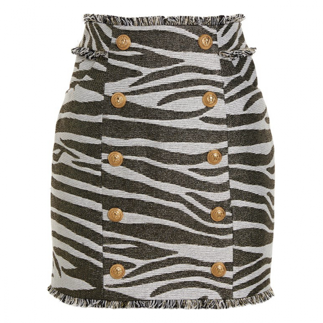 Mini Jupe 'Lurex Zebra' pour Femmes