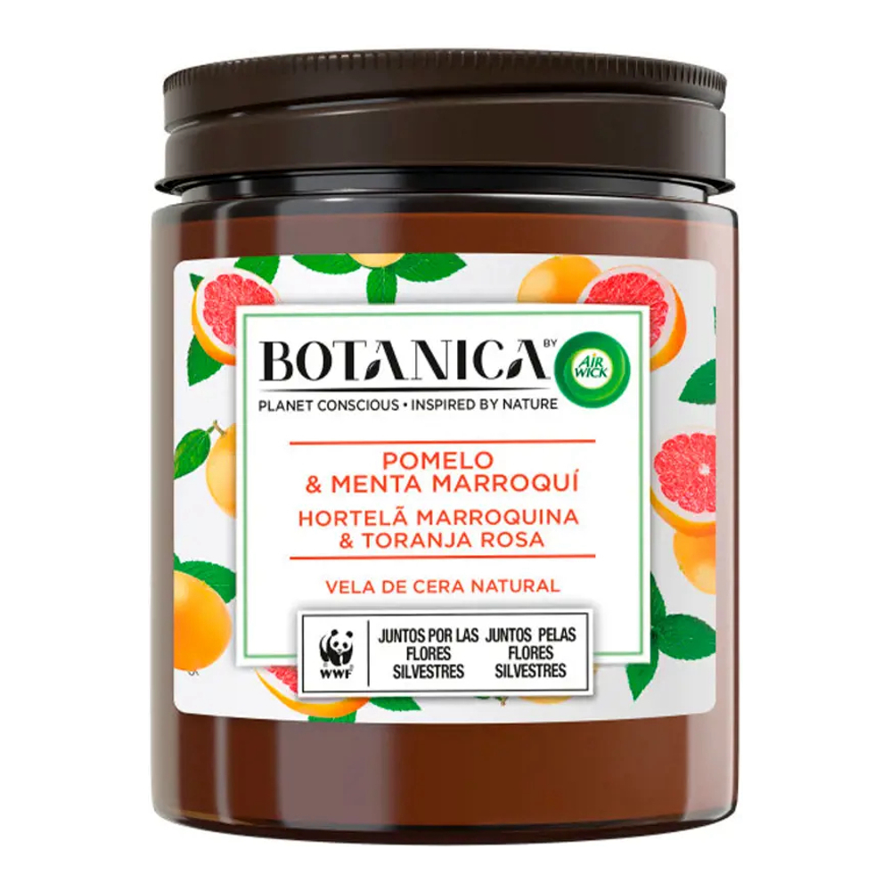 'Botanica' Scented Candle - Moroccan Mint Tea, Pomelo 205 g