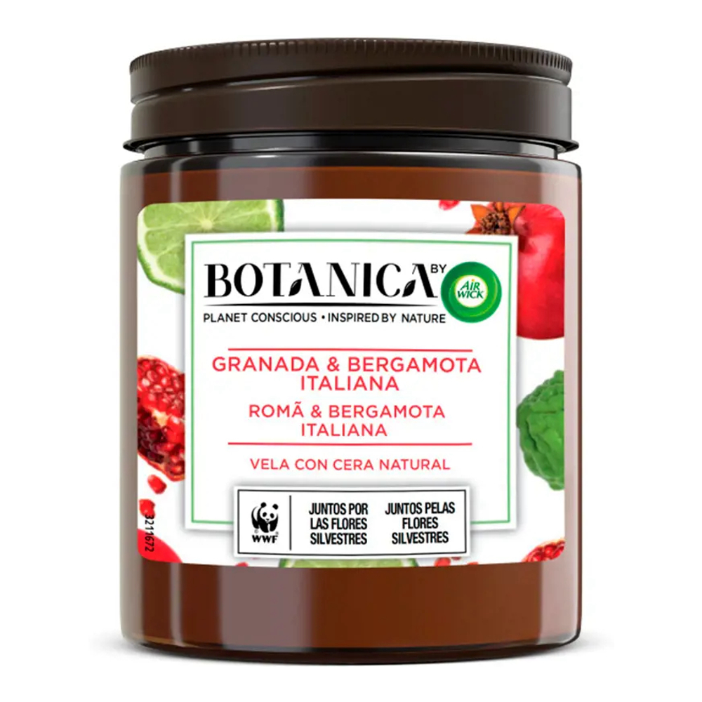 Bougie parfumée 'Botanica' - Pomegranate & Bergamot 205 g