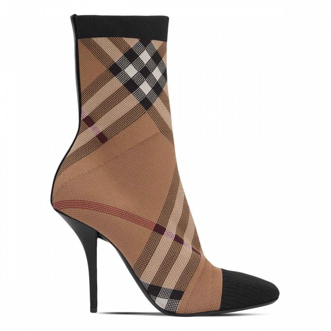 Women's 'Vintage Check Sock' High Heeled Boots