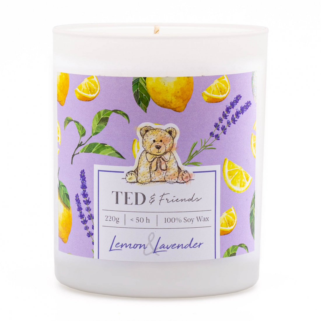 'Lemon & Lavender' Scented Candle - 220 g