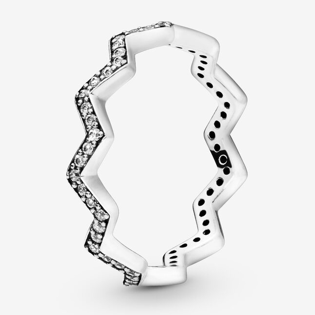 'Shimmering Zigzag' Ring für Damen