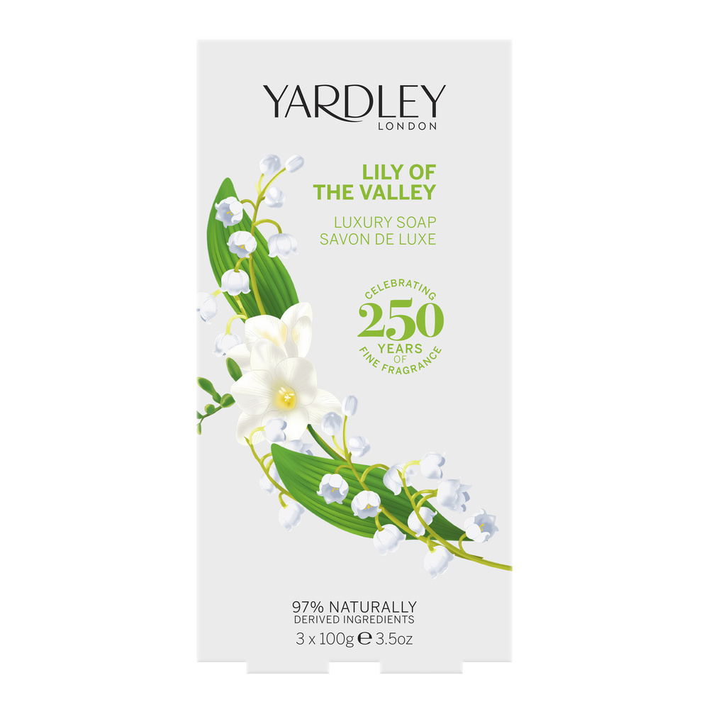 Coffret Cadeau 'Lily Of The Valley' - 100 g, 3 Pièces