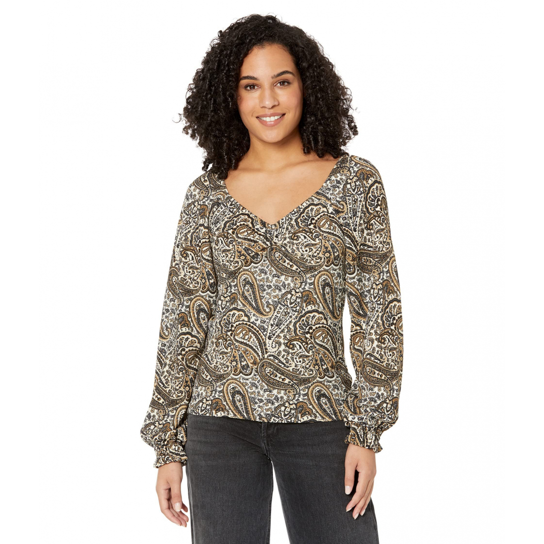 Women's 'Puff Ruched' Long Sleeve top