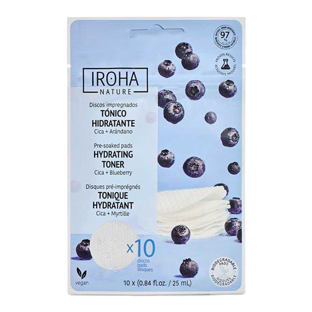 'Hydrating Toner Pre-Soaked' Pads - 10 Pieces