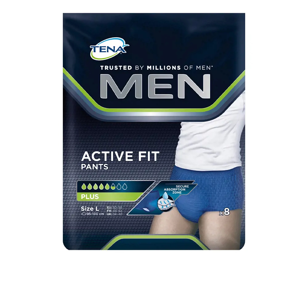 'Men Active Fit' Incontinence Pants - 8 Pieces