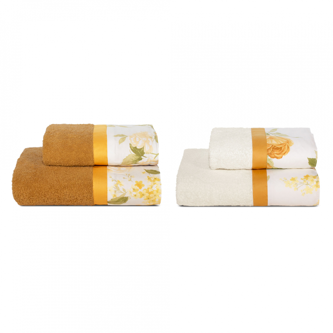 Giulietta 4-Piece Hand And Guest Terry Towel Set, Yellow