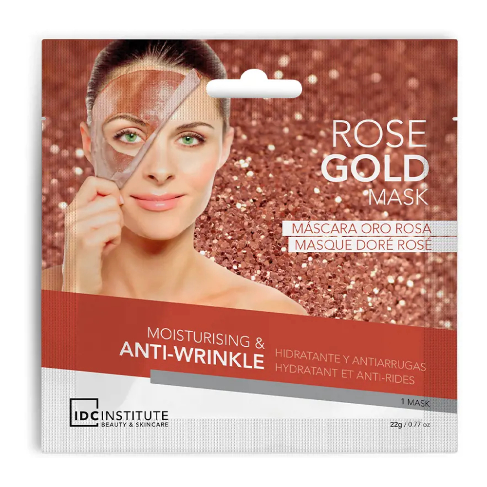 'Rose Gold Moisturising & Anti-Wrinkle' Sheet Mask - 22 g