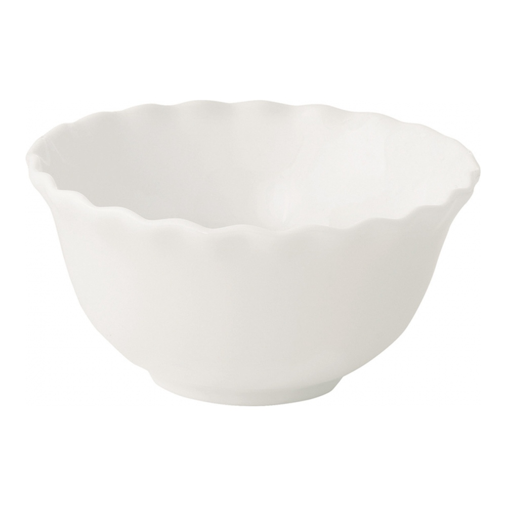 6 Porcelain Bowls Ø 12 cm Onde White