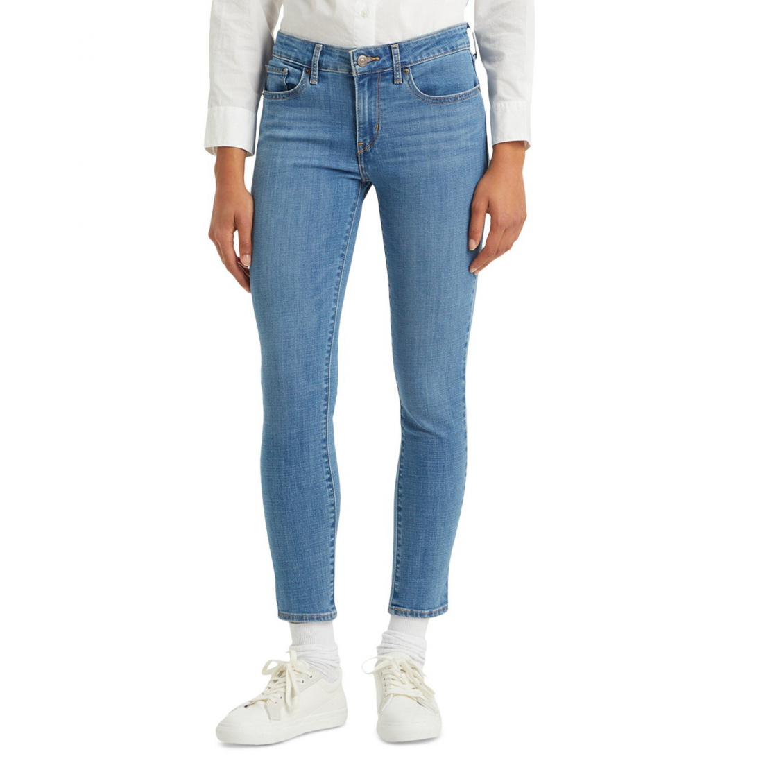 '711 Mid Rise Stretch' Skinny Jeans für Damen