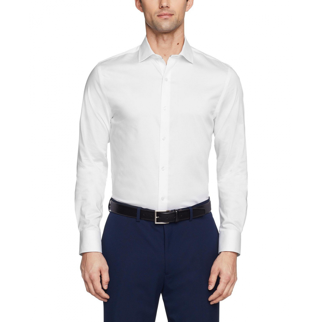 Men's 'TH Flex Slim Fit Wrinkle Free Stretch Twill Dress Shirt'
