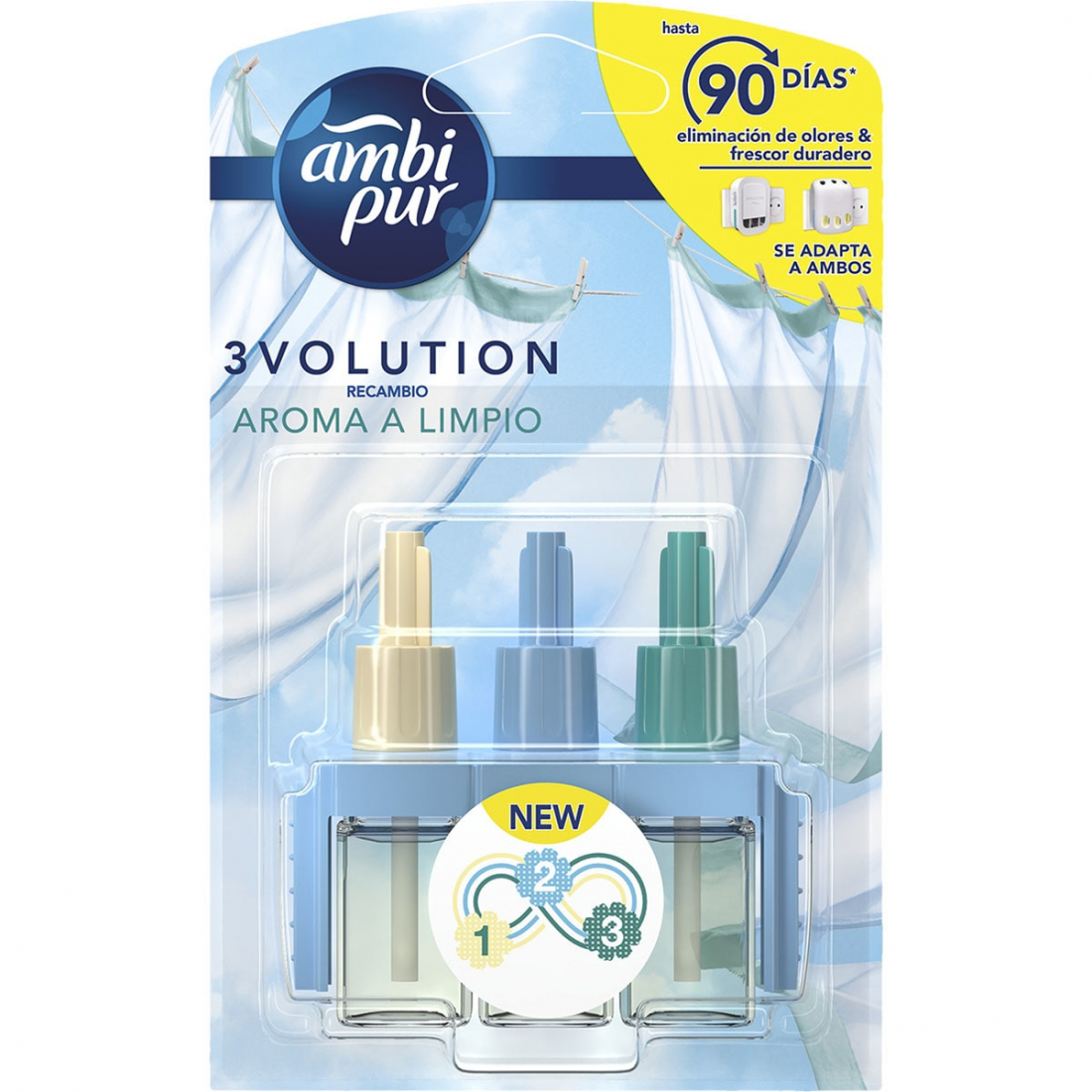 Recharge de désodorisant '3Volution' - Clean 20 ml