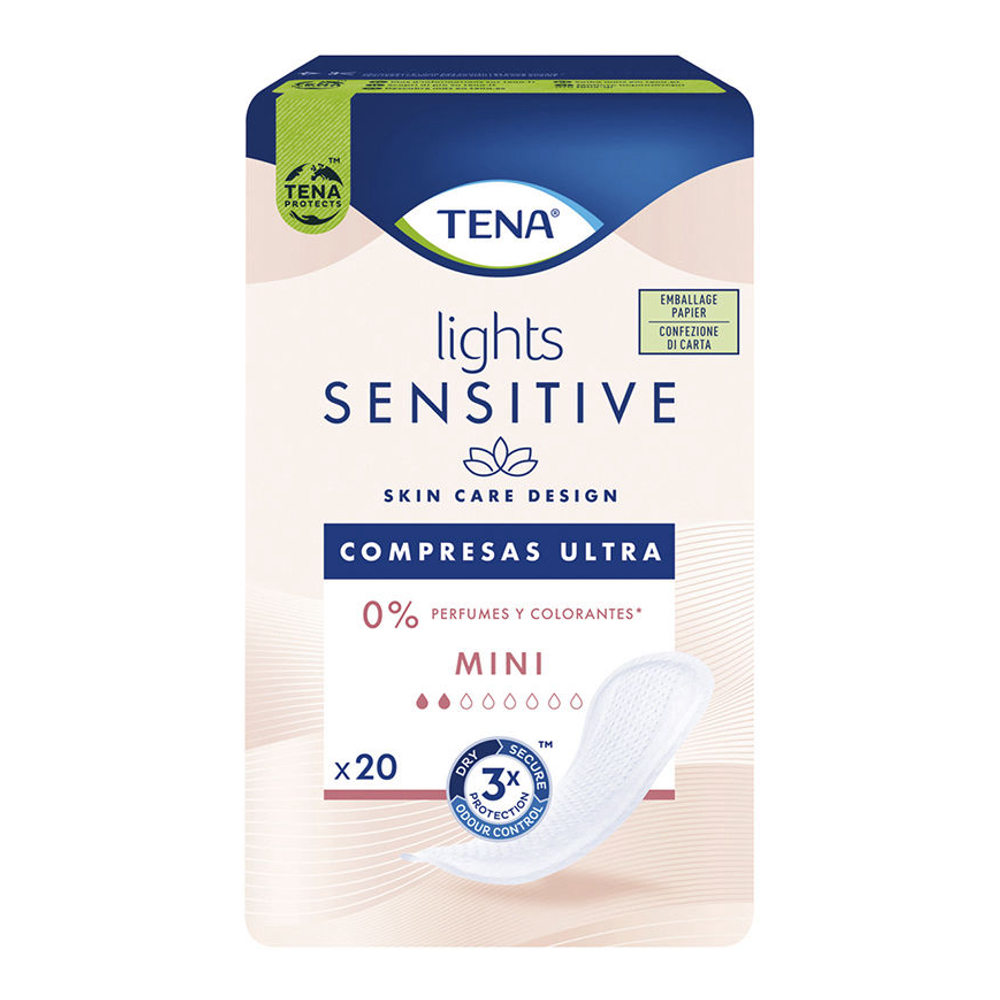 Protections pour l'incontinence 'Lights Sensitive' - Ultra Mini 20 Pièces