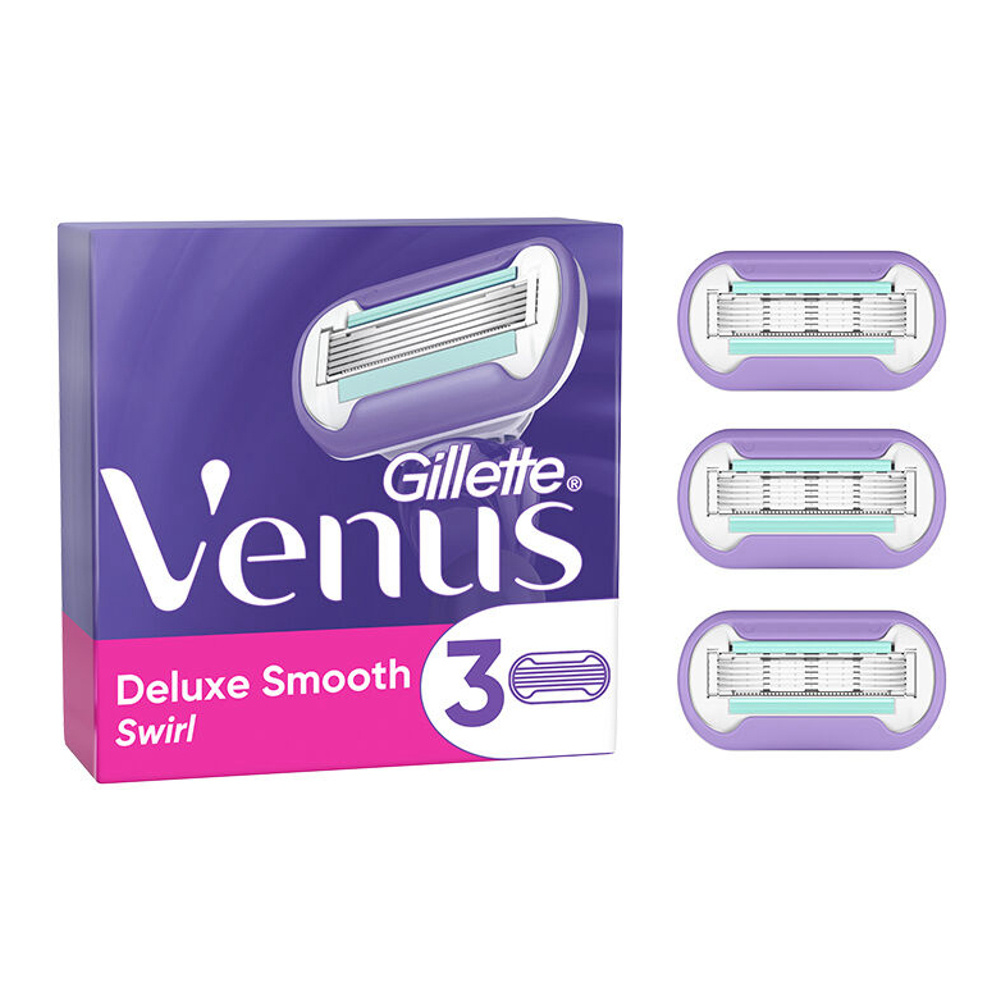 'Venus Deluxe Smooth Swirl' Replacement Blades - 3 Pieces