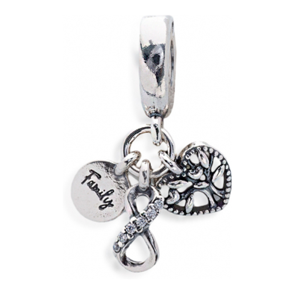 Women's 'Infinity, Disc And Heart' Charm