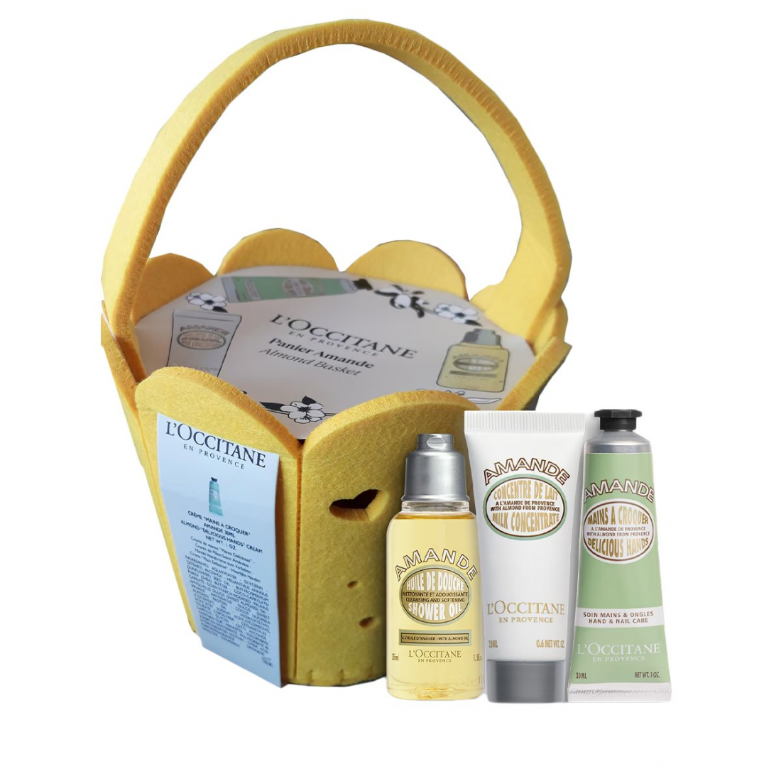 'Panier Amande' Body Care Set - 3 Pieces