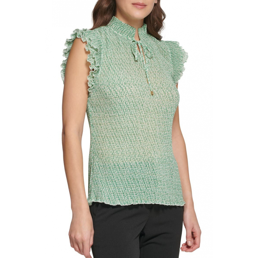 Women's 'Ruffle Pleated' Sleeveless Blouse